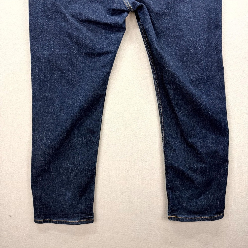 Levi's 559 Jeans Mens 42x32 Blue Denim Dark Wash Stretch Red Tab Straight Wide - Picture 7 of 15